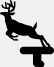 Metal Art Jumping Deer